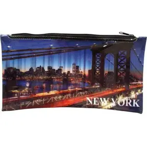 Pióрник Panta Plast с застёжкой-молнией, принт New York, модель 231527