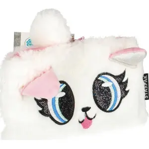 Pencil Case STARPAK PIORNIK SASZ PLUSZ 1ZAM STK BIG EYES PB 24/48 plush single-zip school pouch