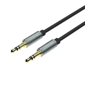 Audio cable Unitek Y-C926ABK — 1 m, 3.5 mm male-to-male, copper core, gold-plated contacts, black