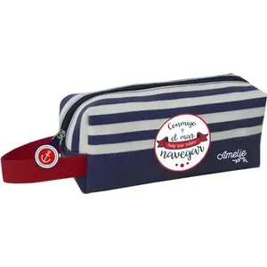Pencil Case Amelie Marinero collection — Amelie MARE0011 (single-compartment)
