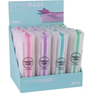 Пенал Apli Piórnik Zipper MIX от Apli — компактный пенал на молнии для канцтоваров