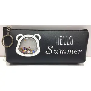 Piórnik Fresh saszetka Misiek Hello summer czarny — Fresh pencil case pouch, model 443774