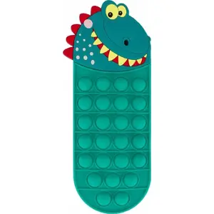 Zīmuli futlāris STARPAK PIORNIK SILIKON POP-IT 1ZAM DINO (silikona pop‑it, 1 rāvējslēdzējs)