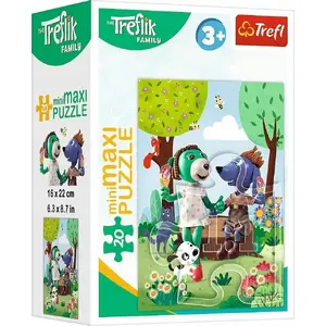 TREFL MiniMaxi puzle 'Dzień Treflików' — 20 detaļas, bērnu attīstošs puzlis