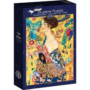 Puzle Bluebird Puzzle 2000 gab. — Kobieta z wachlarzem, Gustavs Klimts