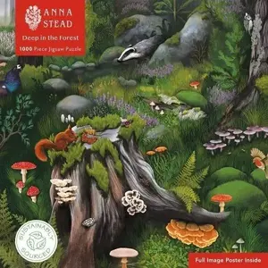 Пазл 1000 элементов «В лесу», Educa — иллюстрация Anna Stead, 1000 деталей
