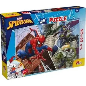 Puzzle set Lisciani Marvel Puzzle DF Plus 108 pieces Spiderman – educational jigsaw puzzle for children