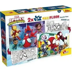 Мозаика-пазл Lisciani Marvel Puzzle DF Maxi Floor 2 x 24 шт. Spidey