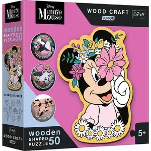 Пазл TREFL Shape puzzle 50 шт — мультфильмы Disney, 5+ лет