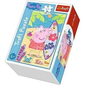 Puzzle TREFL 54 pieces — mini jigsaw, Peppa Pig cheerful day (314463)