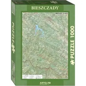 Puzle Artglob Puzzle 1000 - Bieszčadu tūrisma karte, 1000 gabaliņu