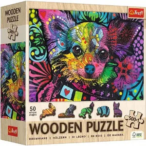 Пазл TREFL Puzzle Drew 501EL — цветной щенок, 6 деталей