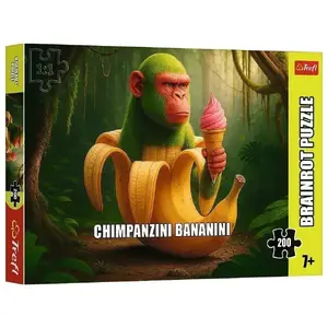 Пазл TREFL Puzzle 200 BrainRots Chimpanzini Bananini, 200 деталей, картонный