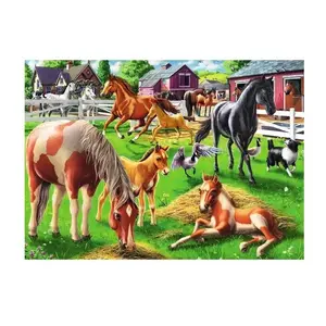 Пазл Ravensburger Happy Horses — 60 деталей, 362×260 мм, животные, от 4 лет