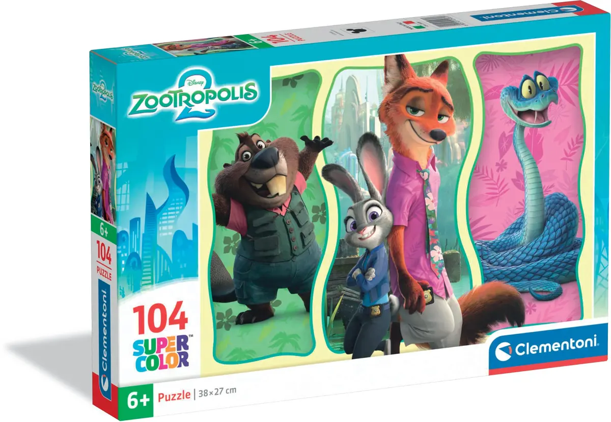 Clementoni Zootopia 2 SuperColor puzle 104