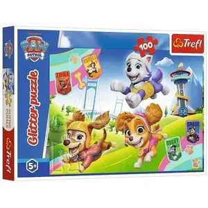 Пазл TREFL 100 деталей Glitter Błyszczące psiaki / PsiPatrol (14835)