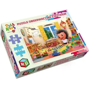 Multigra Puzzle obserwacyjne 60 pieces with hedgehog motif — Multigra 504316