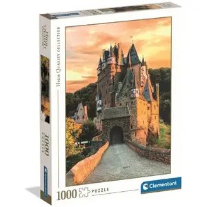 Puzle Clementoni Puzzle 1000 Golden Hour at Eltz Castle — 1000 gab., standarta izmērs
