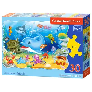Пазл Castorland Underwater Friends 30 деталей, мультяшный, ширина 320 мм, 4+