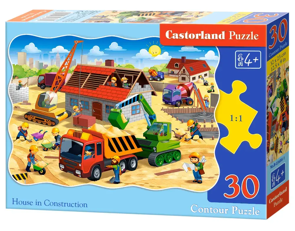 Jigsaw Puzzle Castorland House in Construction 30 pcs Photo 2
