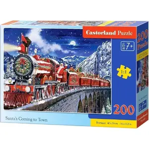 Пазл Castorland Santa's Coming to Town CASTOR, 200 деталей, B-222254