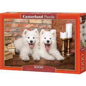 Пазл 1000 элементов Castorland — Samoyed Puppies Say Hello, классический пазл (608327)