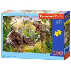 Jigsaw Puzzle Castorland Dinosaur Battle — 180 pieces, 320×230 mm, age 7+