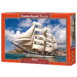 Jigsaw Puzzle Castorland Tall Ship Leaving Harbour 500 pcs — 470×330 mm, age 9+