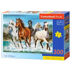 Jigsaw puzzle Castorland B-222056, 200 pieces, animals (horse), 470×330 mm
