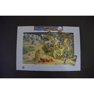 TEKA Puzzle 15-piece 'Mały Pielgrzym' Nativity Scene jigsaw, cardboard pieces, children's educational puzzle