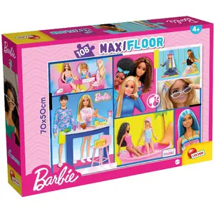 Lisciani Пазл Barbie MaxiFloor 108 элементов — напольный детский пазл
