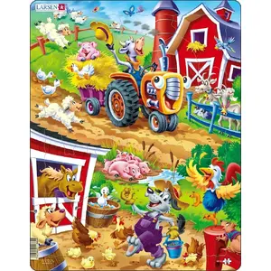 Jigsaw puzzle Larsen Maxi US15 — Farm theme, 22 pieces, 285 mm wide