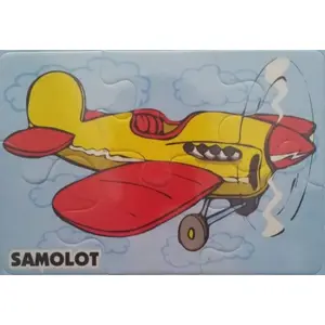Delfin Puzzle 6 Samolot — Delfin 6 daļu puzle ar lidmašīnu bērniem