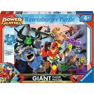 Floor Puzzle Ravensburger Power Players Giant — 60 pieces, model 031184