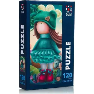 Puzzle set roter kafer DT100-03 — 120 pieces, doll with horse illustration
