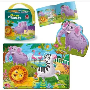 Пазл roter kafer Maxi Puzzle 2-в-1 ZOO RK1080-02 — двусторонний обучающий набор с животными