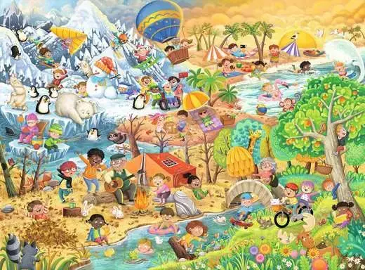 Ravensburger Four Seasons of Fun — 100 detaļu puzle Photo 2