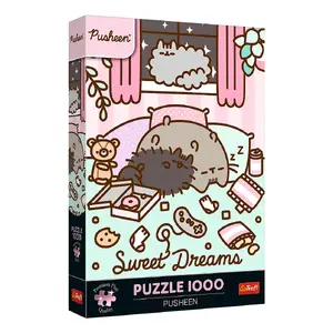 Puzle TREFL Premium Plus Quality Pusheen 1000 gab. — mākslas motīvs, platums 480 mm
