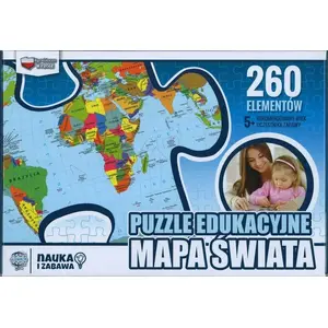 Educational Puzzle Zachem ZACH0063 — World Map cardboard jigsaw puzzle