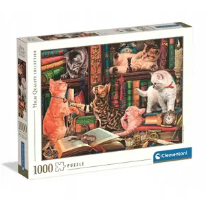 Puzzle 1000 Curious Whiskers puzzles Clementoni — 1000 gabaliņu