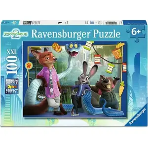 Пазл Ravensburger Zootopia 2 — 100 деталей, 490×360 мм, животные, возраст 6+