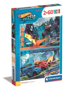 Clementoni Hotwheels 2x60 gab. puzle Photo 1