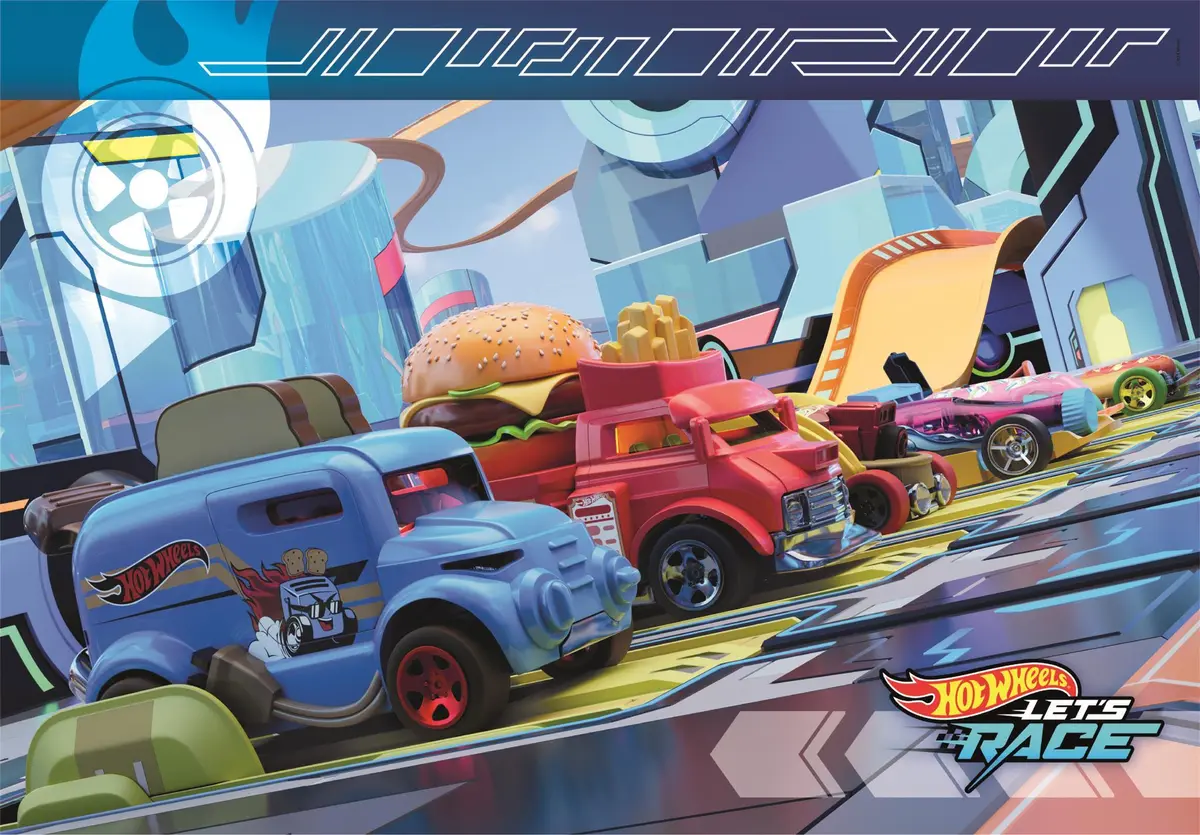 Clementoni Hotwheels 2x60 gab. puzle Photo 3