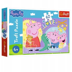 Puuzle TREFL Peppa Pig “Laimīgā cūciņa”, 60 gab., bērnu puzle