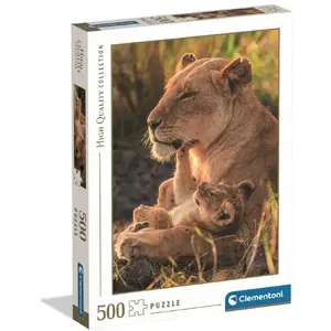 Пазл Clementoni CLE puzzle 500 HQ Feline Love 35615 — 500 элементов, высокое качество