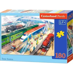 Jigsaw Puzzle Castorland 180 pieces – Train Station, Castorland