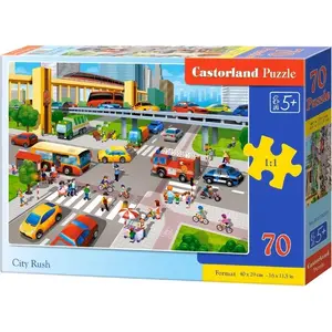 Пазл Castorland City Rush — 70 элементов, модель 290212