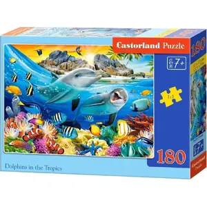 Puzzle Castorland 180 pieces — Dolphins in the Tropics by Castorland