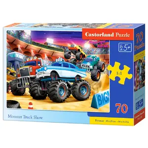 Jigsaw puzzle Castorland B-070077 — 70 pieces, Monster Trucks, 470×330 mm