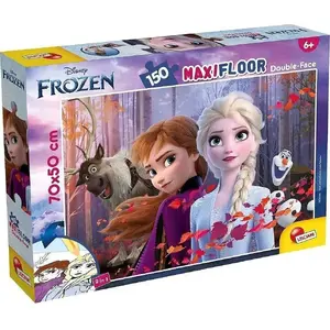 Двусторонний напольный пазл Lisciani Disney «Холодное сердце» – 150 деталей, крупный формат